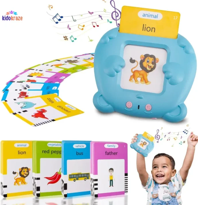 ⁦📚✨ قارئ البطاقات العربية و الانجليزية +هديتين مجانيتين لوحة الكترونية +كراس التلوين ✨📚⁩ - الصورة ⁦3⁩